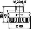 WABCO 432 407 060 0 Silencer, compressed-air system